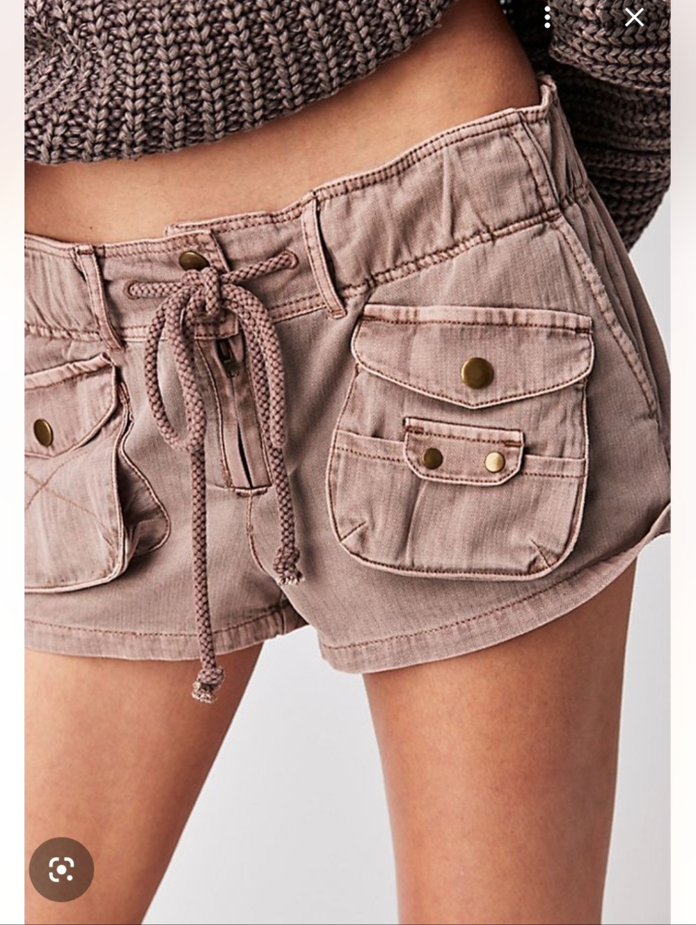 RARE SOLD OUT COLOR Free People We The Free Waimea Slouchy Shorts Cashmere